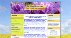 Desktop Screenshot of le-chretien.com