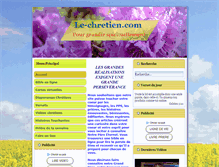 Tablet Screenshot of le-chretien.com